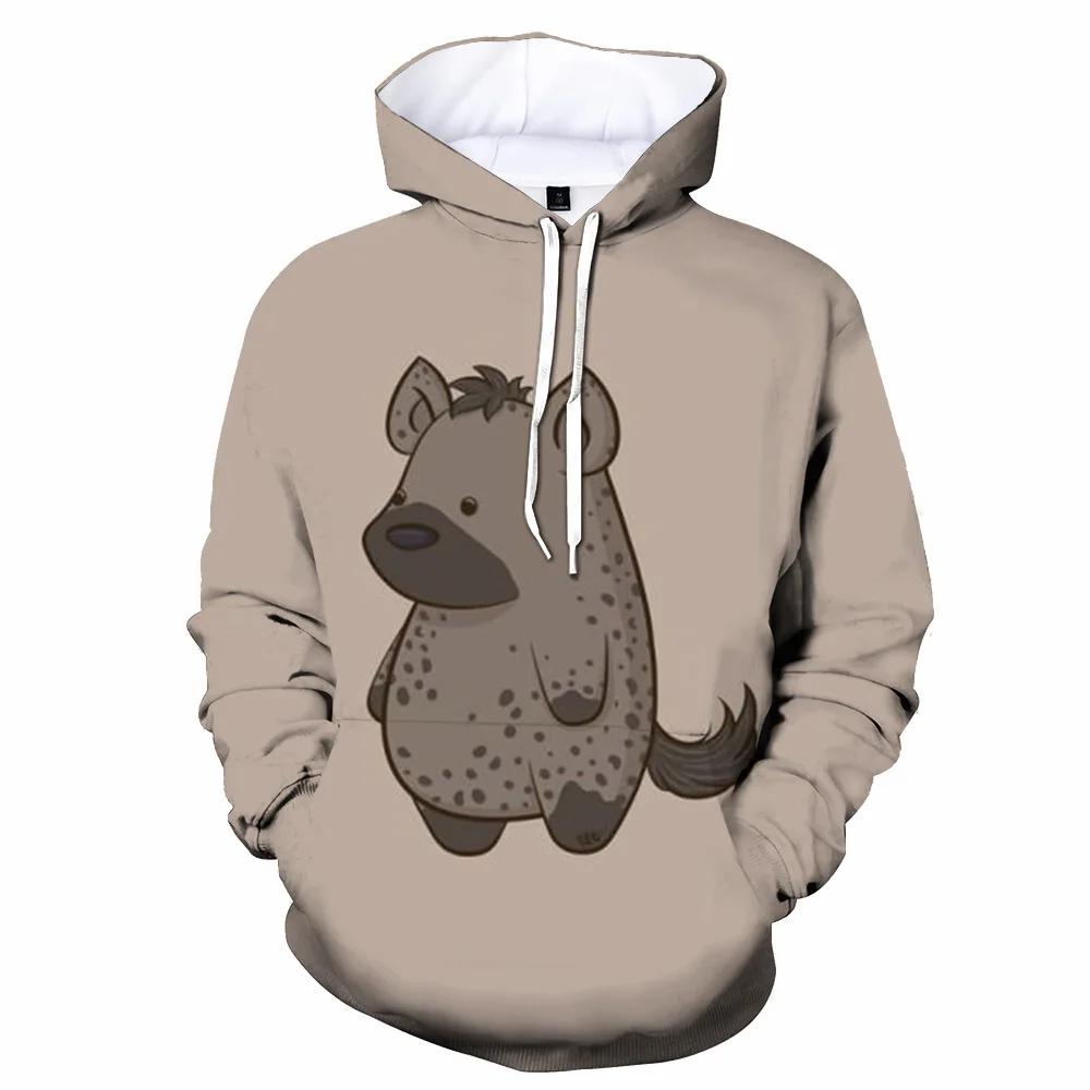 Зимний рисунок животного Beast 3D Printed Hip Hop Hoodie Мужская женская уличная толстовка с капюшоном для мальчиков и девочек Куртки для подростков
