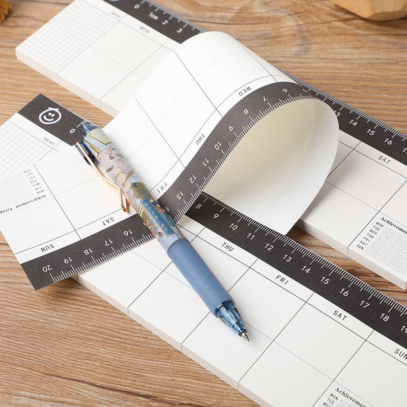 Еженедельный планировщик и трекер привычек: Блокнот с откидными листами для заметок и липкими стикерами
