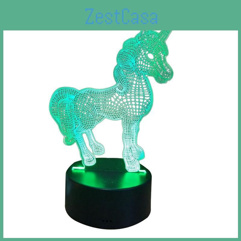 3D Светодиодный акриловый ночник USB Сенсорный пульт дистанционного управления Атмосферная лампа