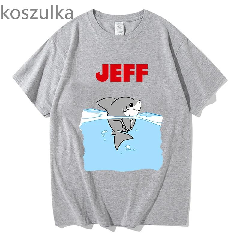 jeff the landshark Tshirt Megan Funny Graphic Print Tshirt Cotton Round Neck Soft Teeshirt High Quality Unisex Streetwear Tops