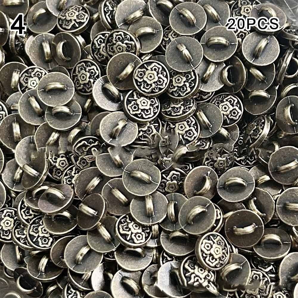 20 шт. Новая 7 мм Цветочная Пуговица-Пряжка Мини 5 Цветов DIY для Пальто Одежды Шитья для 1/6