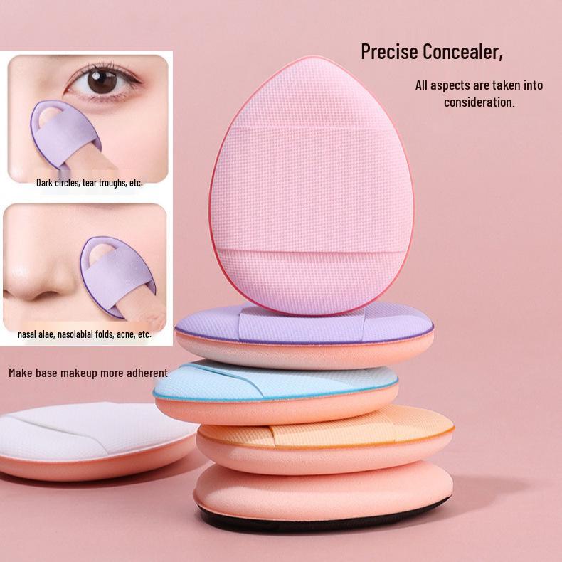 Pinky Air Cushion Dual-Use Mini Finger Powder Puff for Liquid Foundation