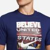 Nike Футболка с круглым вырезом и логотипом Alphabet, мужские топы, темно-синяя DX4194-421