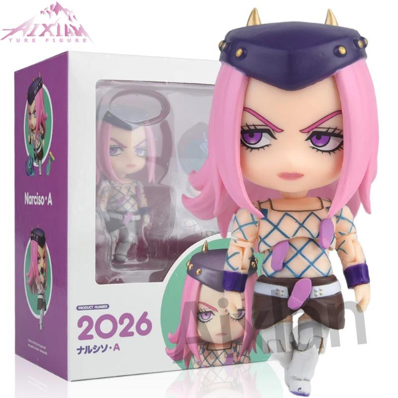 Aixlan#2026 Фигурка JoJo's Bizarre Adventure Нарсисо Анасуи Милая версия 10 см JOJO ПВХ Фигурка Действия Аниме Коллекционная Фигурка