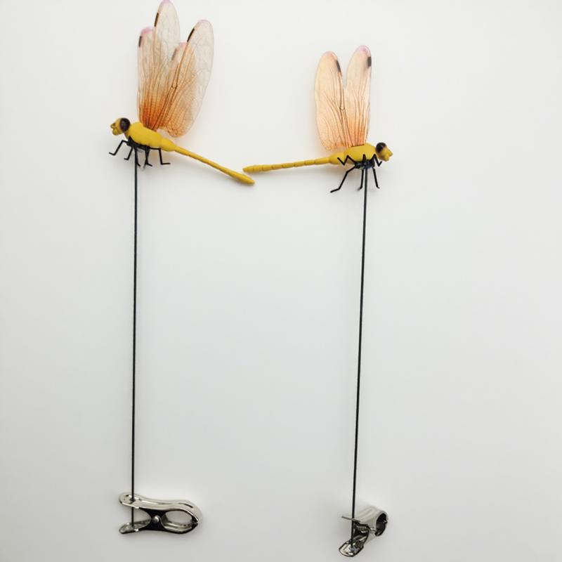 6 шт. Искусственная стрекоза клипса Водонепроницаемая Уличная 3D Стрекоза Садовые Декоративные Клипсы Домашние Патио Украшения Поделки Искусственная Стрекоза Клипса