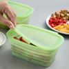 Foldable Silicone Fresh Keeping Box Kitchen Storage Box Refrigerator Fruit Vegetable Containers with Lid