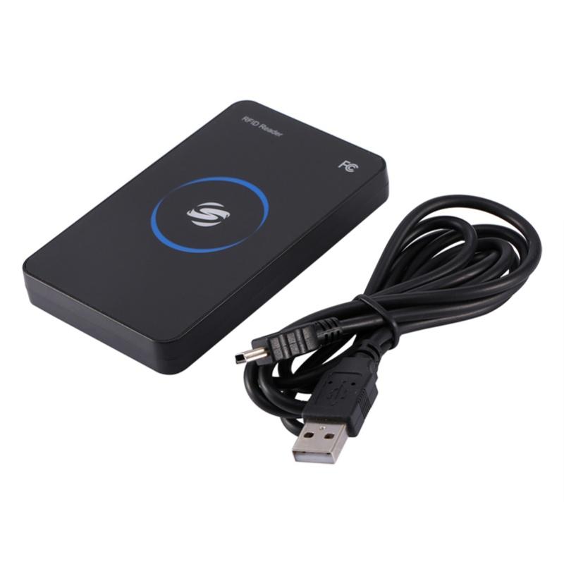 Бесконтактный HF RFID USB-считыватель смарт-карт 13.56 МГц для одной карты MF1 S50 S70
