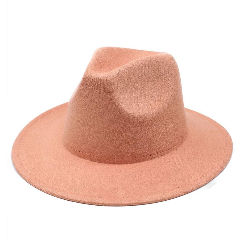Suede Men'S Ladies Jazz Hat Fashion Vintage British Felt Hat Felt Top Hat Women'S Hat