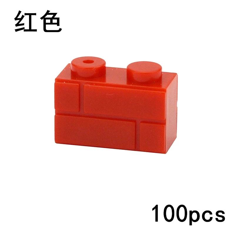 Крупные Фигурные Кирпичики Leduo 98283 15533 DIY 1x2 1x3 1x4 1+2 Точки Строительные Модули Образовательный Инструмент Наборы для Строительства Дома Игра