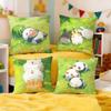 Lovely Cartoon Drawing Animal Cushion Cover Premium Soft Pillowcase SkinFriendly Breathable MultiPurpose for Home Office Travel
