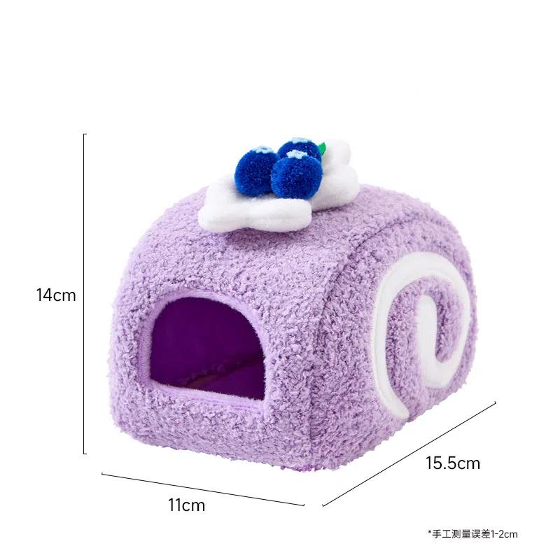Милые десерты Торт Плюшевый домик для хомяка Клетка для мелких животных Ландшафтные принадлежности Домик для мыши Гнездо для мелких питомцев Игрушка для питомца Укрытие