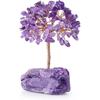 DUQGUHO Кристаллическое дерево Аметистовое дерево с натуральным кварцевым аметистовым основанием Кристаллическое дерево для декора Рейки Удача Кристалл Духовные подарки