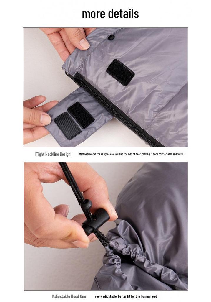 50% Duck Down Ultra-Light Double Sleeping Bag for All Seasons - Perfect for Outdoor Couples