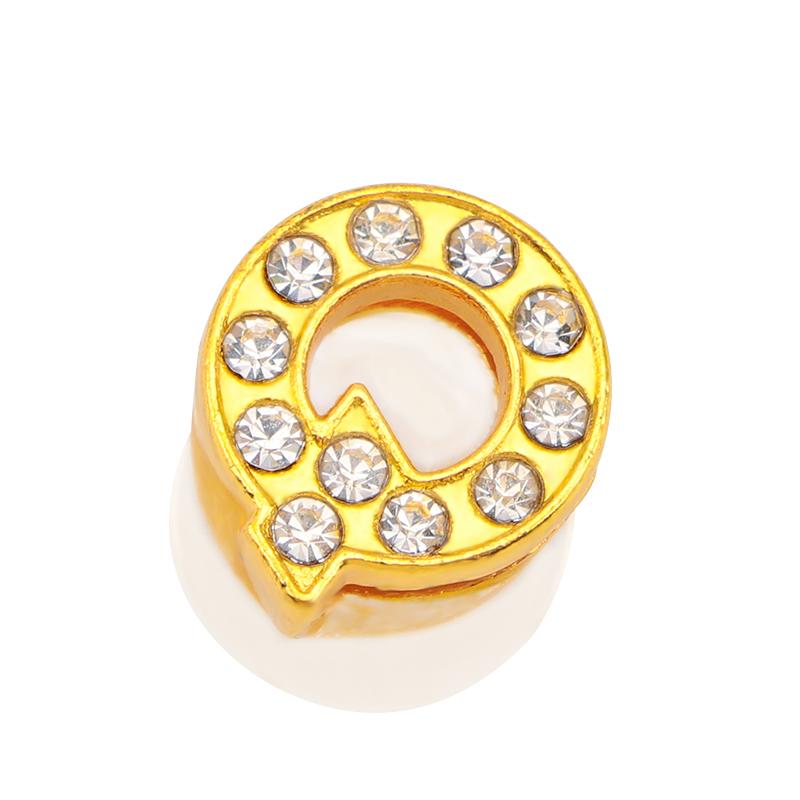 Новые золотые буквы алфавита, шармы для обуви, металлическая кнопка, стразы, корона, украшения для обуви, аксессуары для садовой обуви для женщин, мужчин, 1 шт.