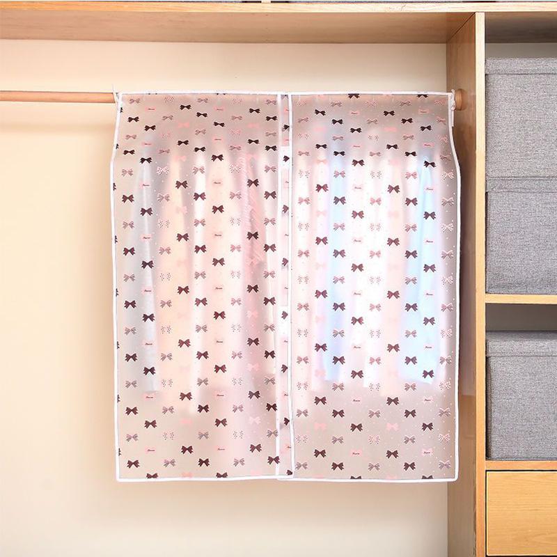 Прозрачный чехол для вешалки для студенческого общежития, чехол для куртки PEVA, чехол для одежды с цветочным узором, тканевый чехол для одежды