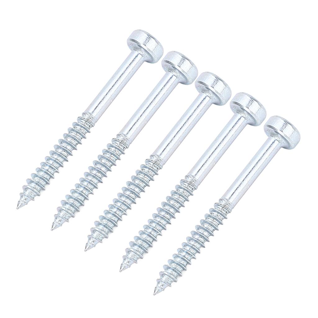 100Pcs Square Drive Self Tapping Screw Zinc Plated Fine Thread Self Tapping Screw 38mm 1?12in