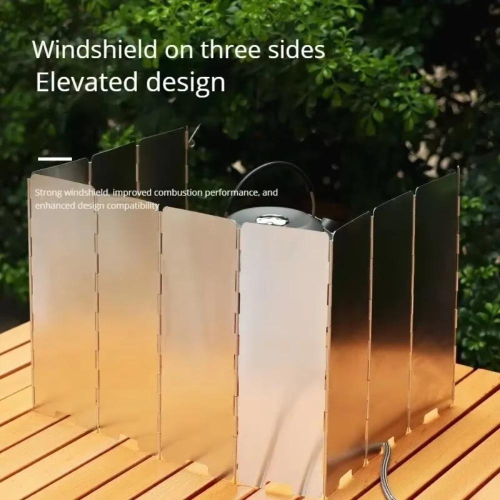 Windproof Burner Screen Guard 8/10 Plates Air Baffle Gas Stove Wind Shield  Cookware Supplies