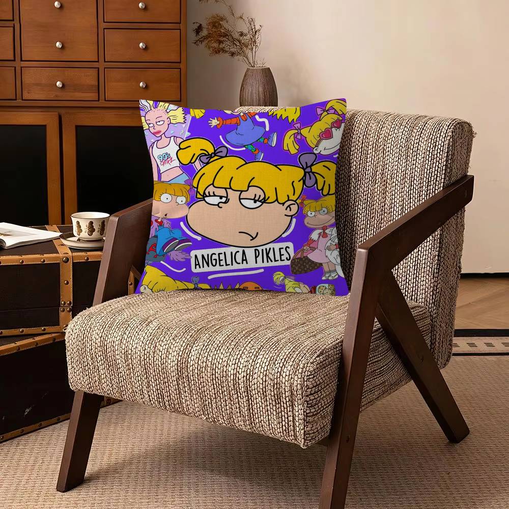 AAngelica Pickles Rugrats Cartoon  Cushion Cover Pillowcase Upholstery Sofa Throw Pillow Home Decor Pillowcas