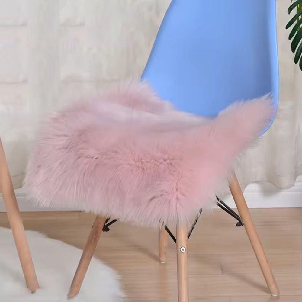 45*45cm Faux Fur Carpets Fluffy Shaggy Fur Rugs Sofa Pillow Cushion Display Dressing Table Mat
