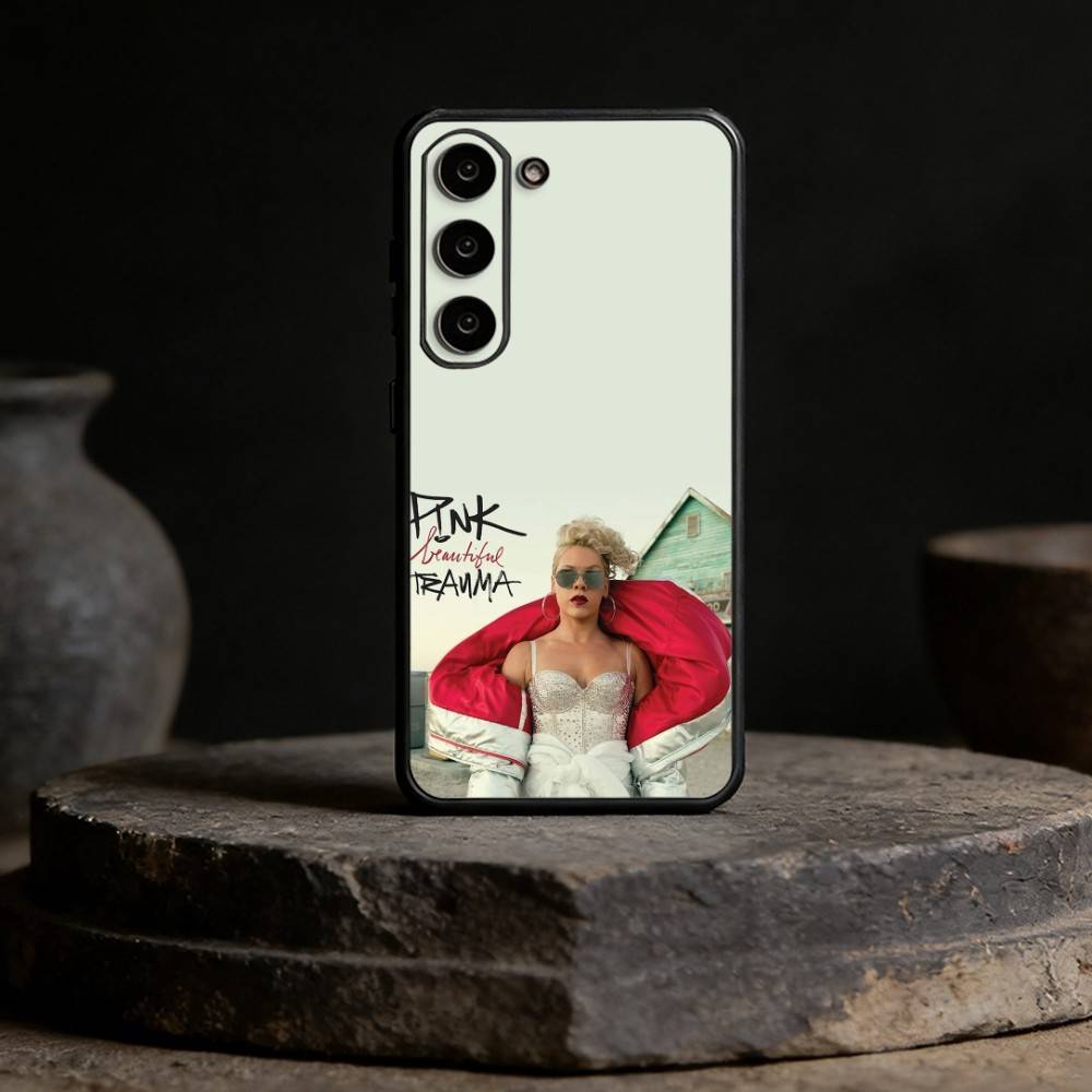P-P!nk Pink Alecia Beth Phone Case For Samsung Galaxy A13,21s,22,31,32,52,53,71,72,73,Soft Black Cover