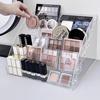 Transparent Multi-Layer Cosmetic Organizer for Nail Polish and Eyeshadow Palettes