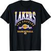 Футболка LOS ANGELES LAKERS с преимуществом домашней площадки - Черная, Унисекс-Взрослые_Дети, Короткий рукав, Круглый вырез, Полиэстер, Логотип команды НБА, Маленький