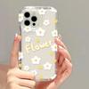 Love Heart Phone Case For iPhone 13 Case iPhone 14 15 Pro Max 11 12 16 XR XS X 7 8 Plus SE Cute Flower Shockproof Bumper Cover