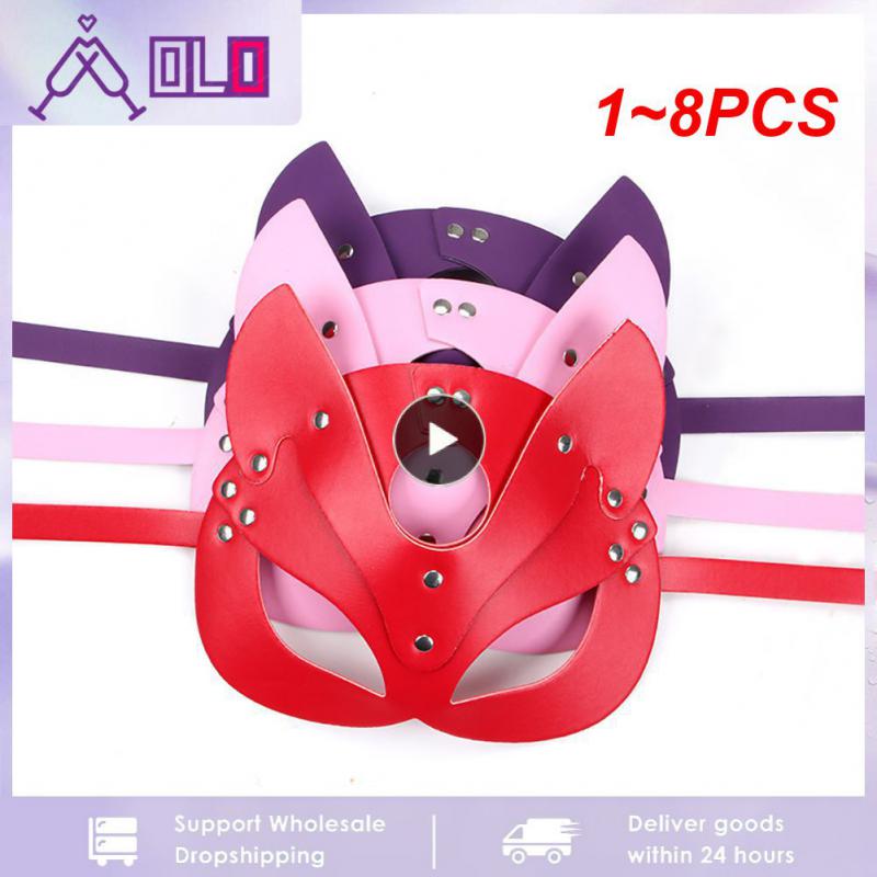 1~8PCS Kits Adults Sex Toys for Couples Handcuffs Nipple Clamps Spanking Paddle Sex Metal Anal Plug Vibrator Slave Bondage