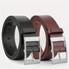 Men's New PU Microfiber Perforated Belt with Needle Buckle, Fashionable and Versatile Women's Casual Belt