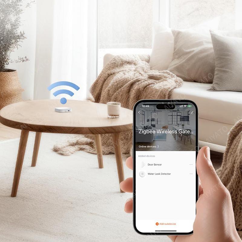 Tuya Zigbee 3.0 Smart Gateway Hub Multi-Mode Bridge Smart Home WiFi Bluetooth APP Control Работает с Alexa Google Home