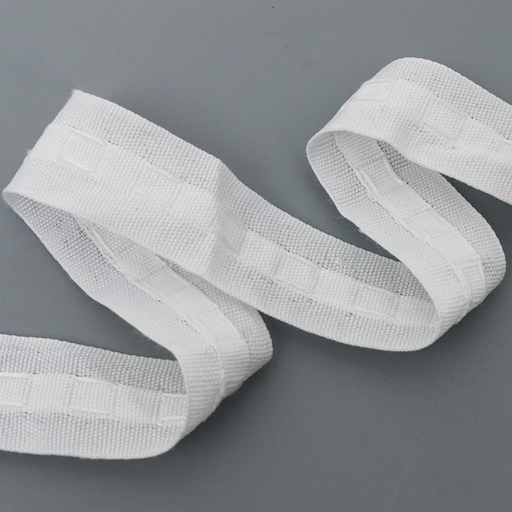 Шторная тесьма с кулиской для сборки в складки, шторные аксессуары, тканевая лента 30 метров, тесьма для карниза, белая лента