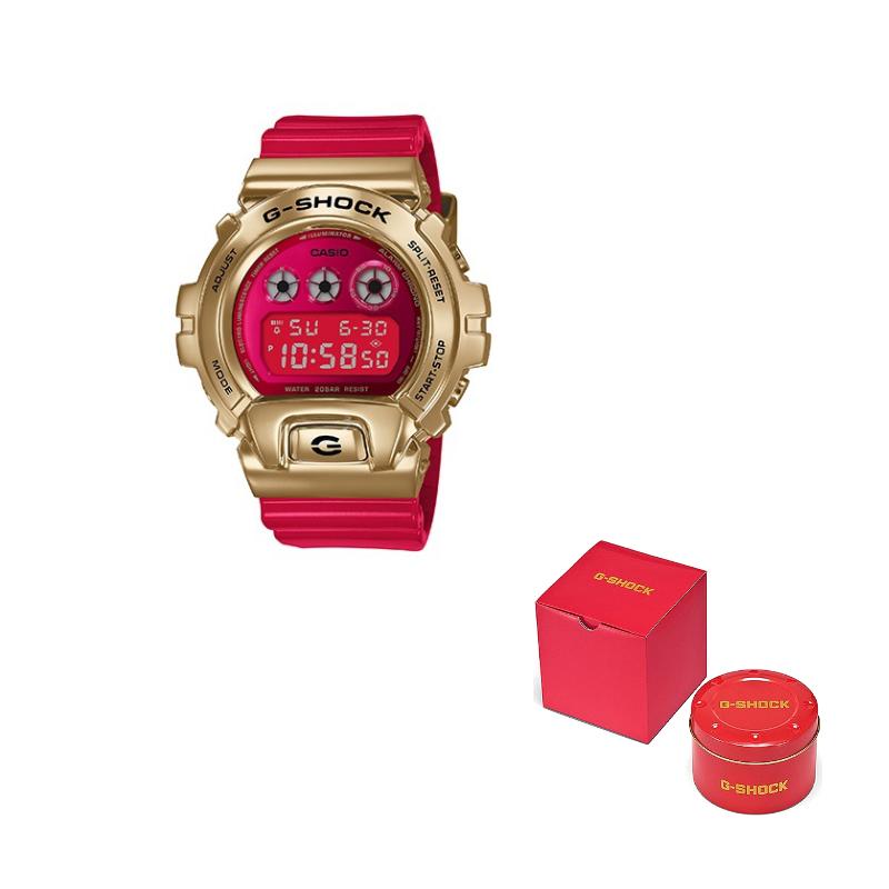 Casio Мужские часы Полностью металлические Красные Часы GM-6900CX-4PFN GM-6900CX-4PFN