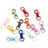 Colorful Spring Alloy Spray Paint Peach Heart & Figure 8 Keychain DIY Jewelry Material Pack