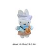 Miffys Rabbit Keychain Cute Cartoon Bunny Keyring Small Animal Doll Girls Backpack Pendant Car Key Holder Womens Bag Accessories