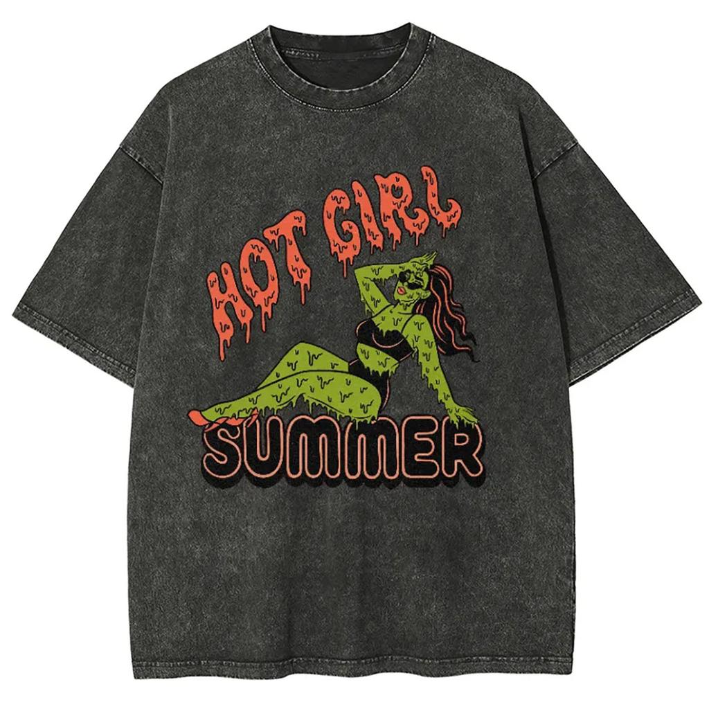 Fashion Human Mind Brain Men Women Unisex Harajuku Washed T-Shirt Ropa Hombre Streetwear Retro Cotton T Shirts