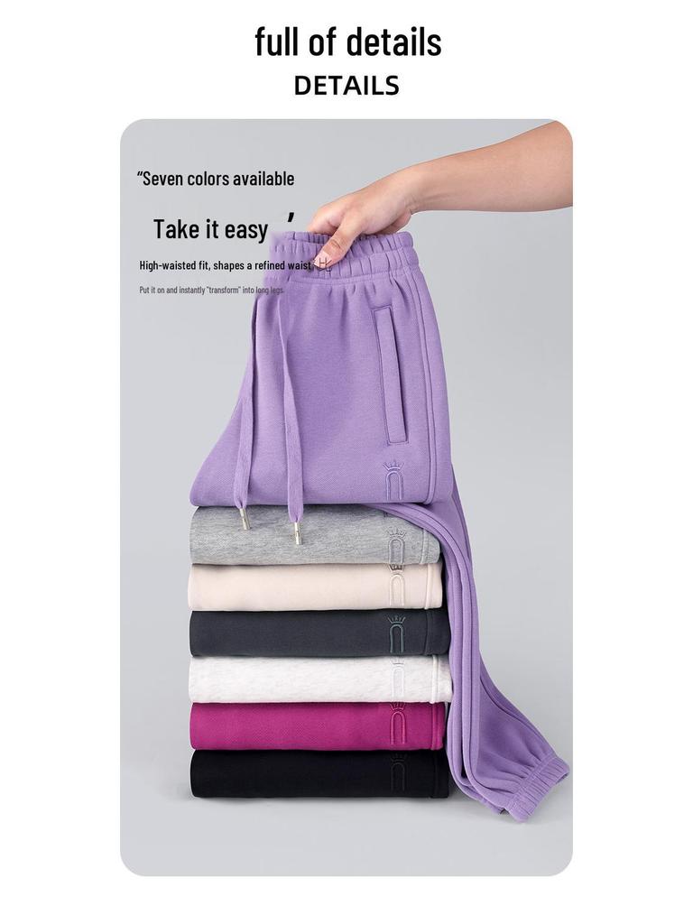 Женские модные гаремные спортивные штаны с высокой талией - Осень/Зима 2025, Свободного кроя, Большого размера, Длинные и Повседневные.
