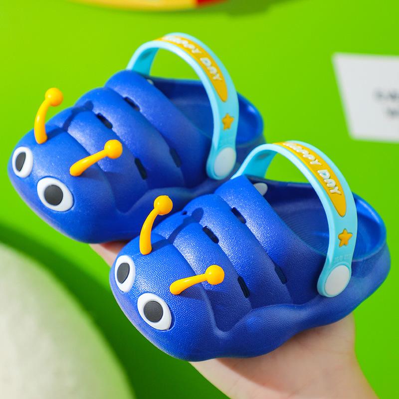 Модные милые тапочки для сада с мультяшным принтом Kawaii Litter Tiger Детские тапочки Летние сандалии Clouds Детские дышащие горки для малышей