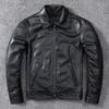 Mulholland Drive Replica Classic First Layer Soft Calfskin Leather Jacket for Men Slim Leather Casual Jacket