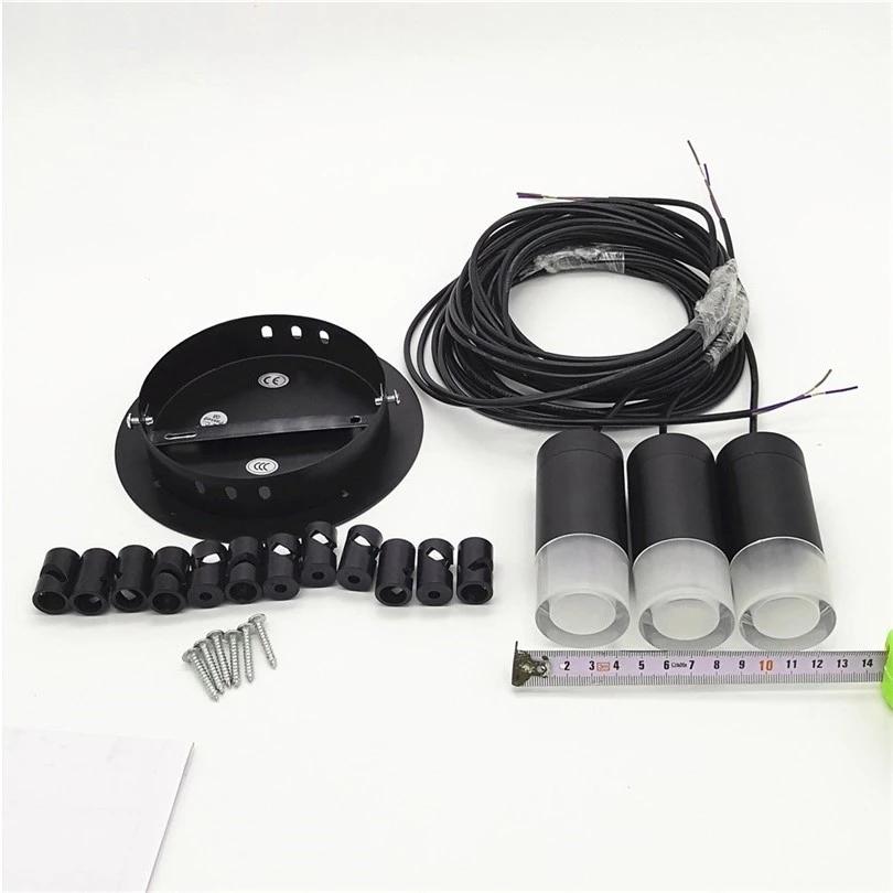 Светодиодные подвесные светильники G9 Industrial Iron Art Long Line Настенный светильник черного цвета в минималистском стиле, подвесной для спальни, гостиной, украшения