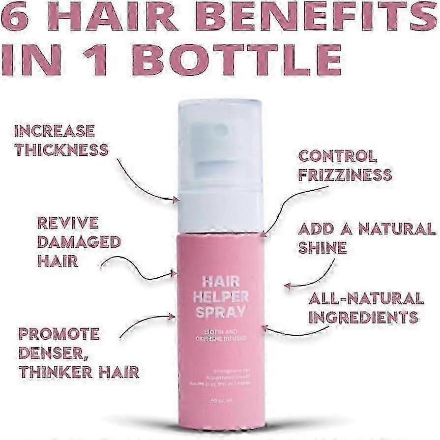 Hair Helper Spray, Hair Helper Growth Spray, Repair Natural Thinning Hair, Let Hair Grow And Thicken For Sparse Hair 50 ml