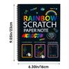 DIY Coloring Books Rainbow Drawing Board Cartoon Magic Scratch Paper  for Kids