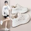 Autumn New Chunky Shallow Women Sneakers Designer All-match Mesh Breathable Casual Vulcanized Shoes Lace-up Female Running Shoes