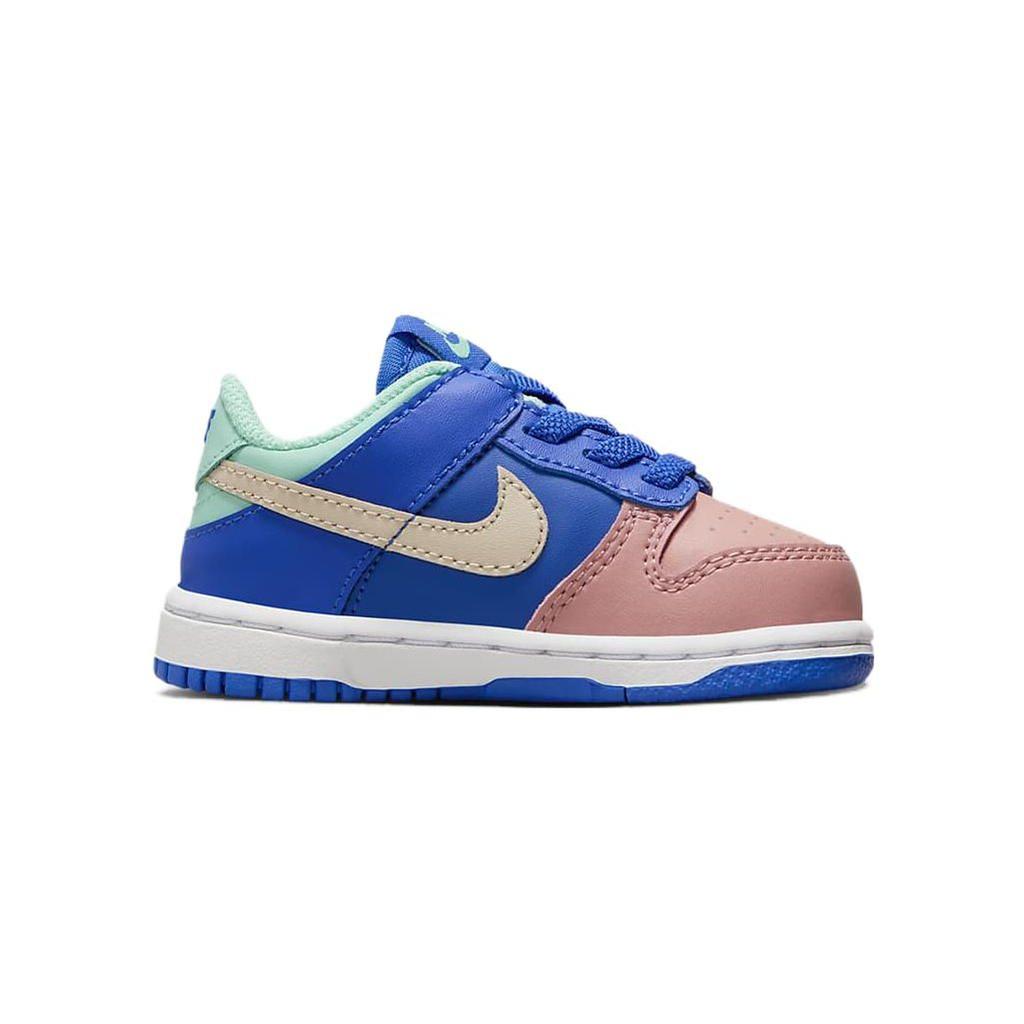 Nike Детские кроссовки Dunk Low SE TD Salmon Toe Синие Hyper-Royal Emerald-Rise FD8271-400
