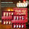 Christmas Spoon Stainless Steel Christmas Tree Tea Spoon For Home, Xmas Coffee Spoon Dinner Forks Dessert Spoon Stirring Spoon