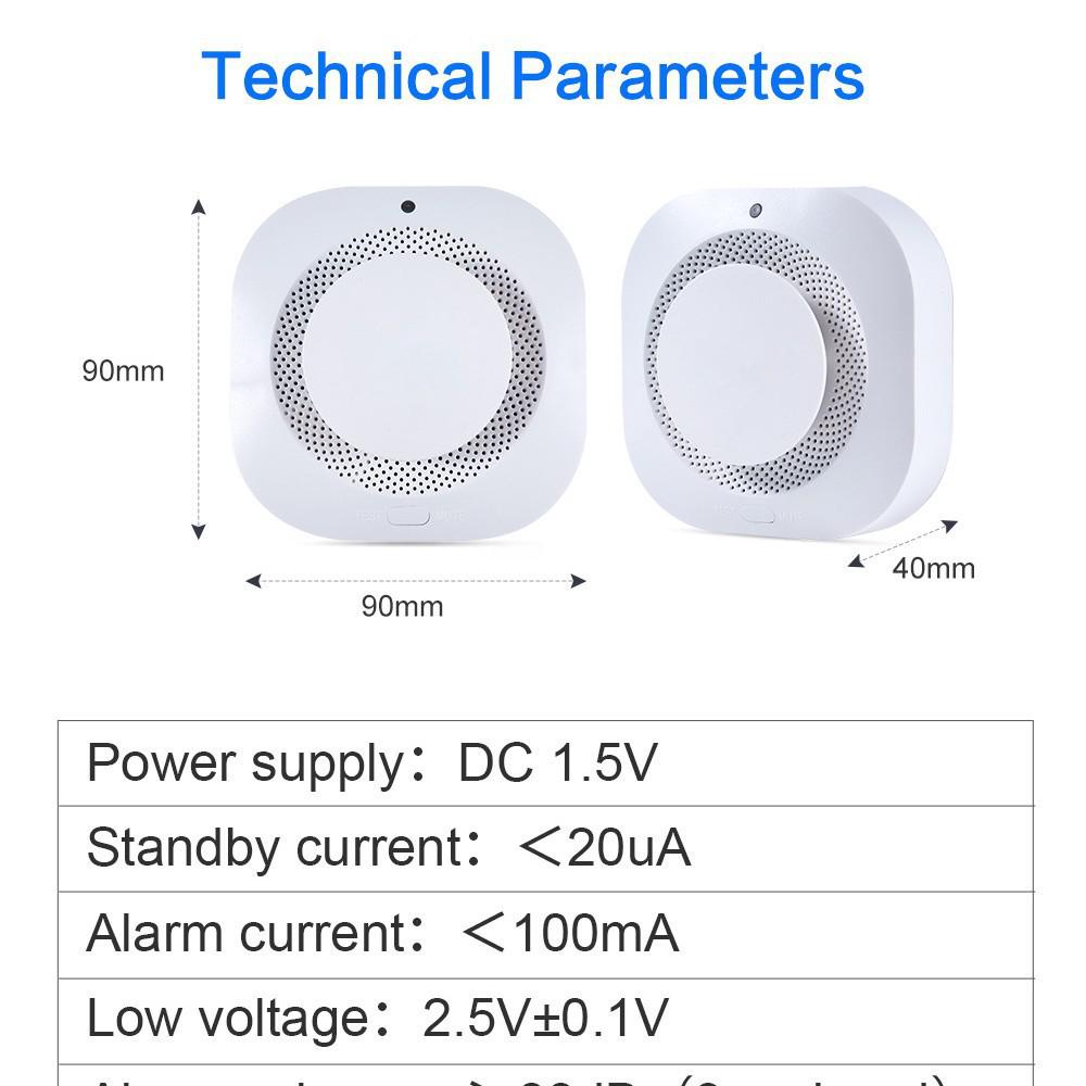 Умный WiFi Zigbee Дымовой Детектор Сигнализация от Tuya