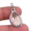 Natural Ametrine Gemstone Handmade 925 Solid Silver Jewelry Pendant 1.50'' d9W78