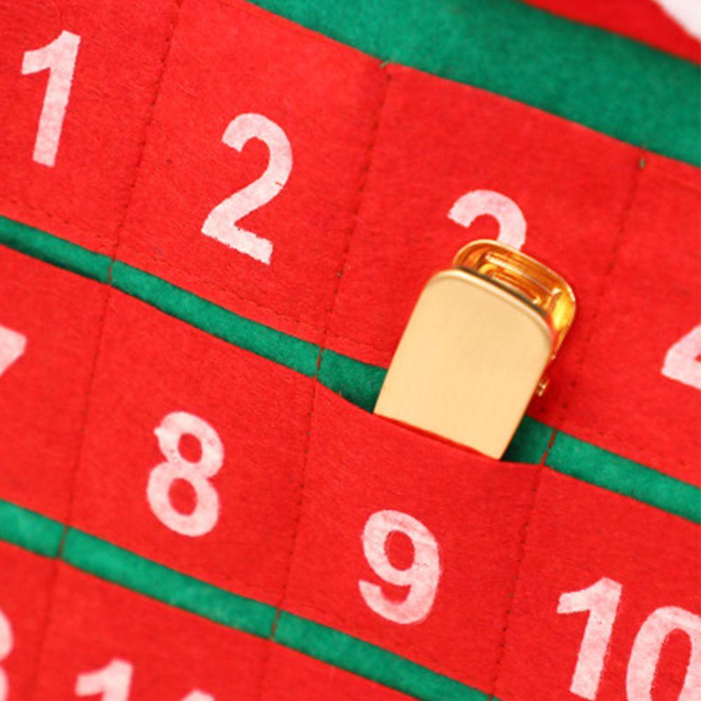 Lobby Decorations Non-woven Fabric Santa Claus Countdown Xmas Decor Christmas Advent Calendar