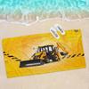 Экскаватор J-JCB логотип Аниме Пляжное Полотенце для плавания Мягкое Впитывающее Мочалка Детские Подарки для Детей Путешествия Кемпинг Спортзал