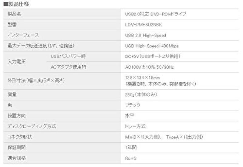 Logitech Для портативных (Элеком) корпорации/USB2.0 DVD-ROM только для чтения