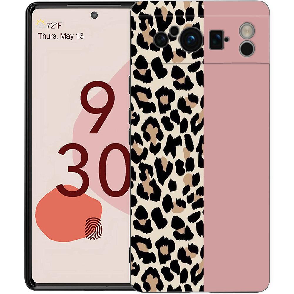 Чехол для телефона с принтом леопарда и гепарда для Google Pixel 8 7 6 Pro 8A 6A 7A 5G, мягкий силиконовый, противоударный, ТПУ, черный чехол, Fundas